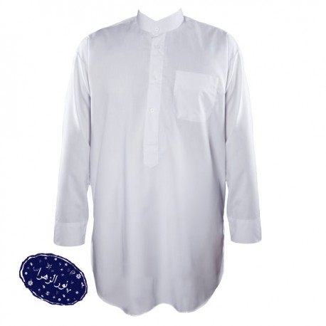 پیراهن پاکستانی زبده سفید