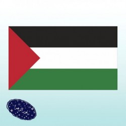 پرچم ساتن فلسطین 120در70 سانتی متر
