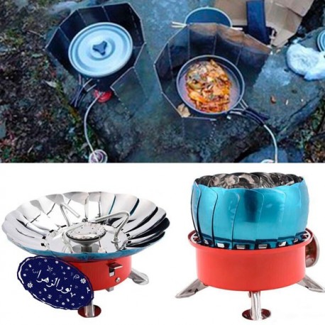 اجاق گاز سفری با محافظ باد پرده تاشو