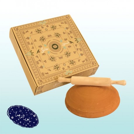 تنور خانگی گلی، همراه با وردنه