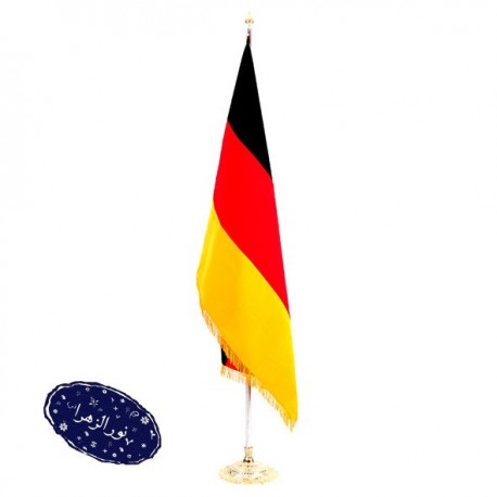پرچم تشریفات مخمل آلمان با پایه خورشیدی 42423