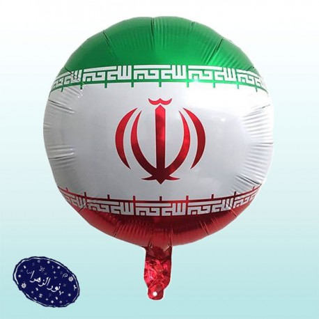 بسته 20 عددی بادکنک فویلی (زرورقی)طرح پرچم ایران