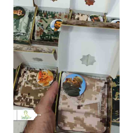 بسته های عمده پک دفترچه و جامهری و پیکسل طرح سردار سلیمانی