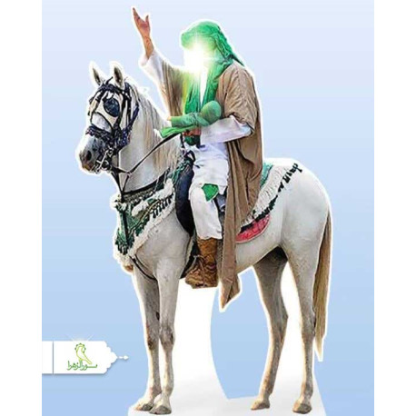 ماکت کات استند حضرت امام حسین و حضرت علی اضغر روی اسب