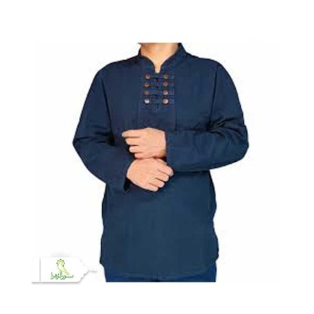 پیراهن الیاف طبیعی 8 دکمه