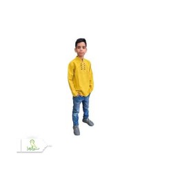 پیراهن الیاف طبیعی خردسال