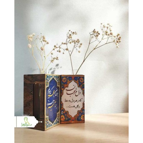 گلدان چوبی