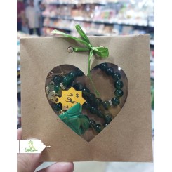 پک تسبیح گلدار و گیره روسری به همراه پلاک یا علی