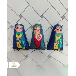 آویز کیف عروسکی مخملی
