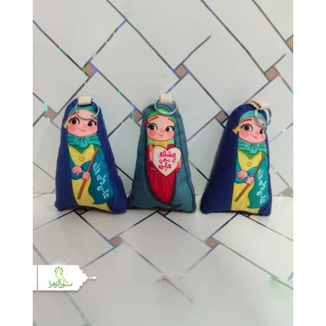 آویز کیف عروسکی مخملی