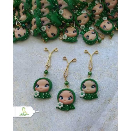 گیره روسری خمیری حجاب بسیار زیبا