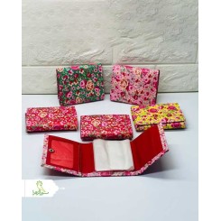 کیف پول و کیف کارت گلدار زنانه