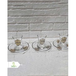 استکان نعلبکی طرح ترک