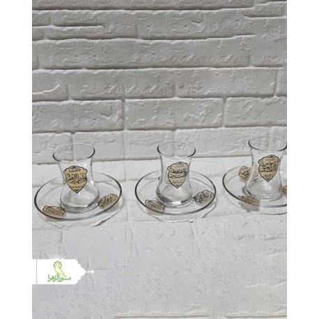 استکان نعلبکی طرح ترک