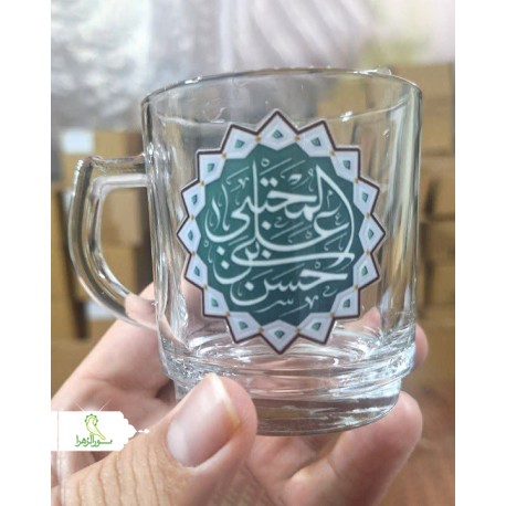 لیوان شیشه ای امام حسن (ع)
