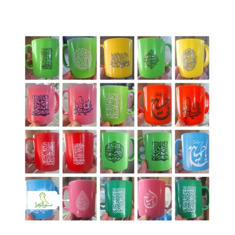 لیوان بیرون رنگی مذهبی