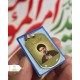 پلاک استیل دوطرفه امام خامنه ای