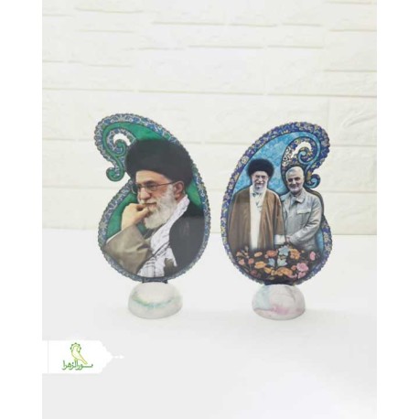 تندیس رومیزی طرح بته جقه رهبری