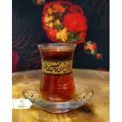 استکان نعلبکی چینی محرمی