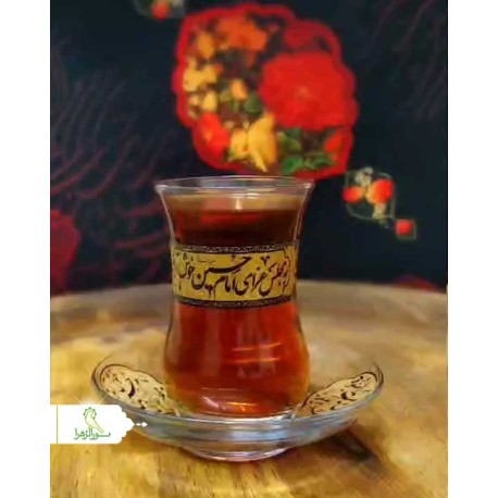 استکان نعلبکی چینی محرمی