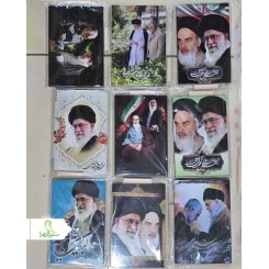 شاسی رومیزی طرح امام و شهید سلیمانی و شهید امام خامنه ای رهبر