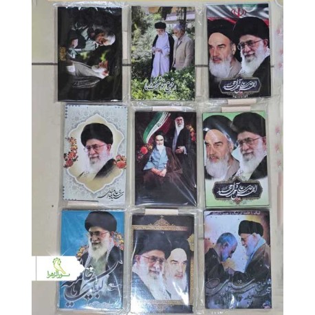 شاسی رومیزی طرح امام و شهید سلیمانی و شهید امام خامنه ای رهبر