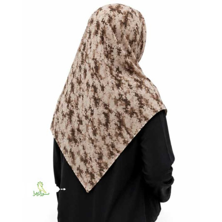 روسری دیجیتال خاکی صابربن