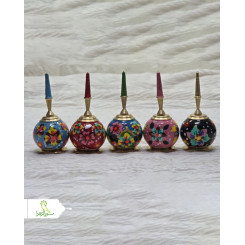 سرمه دان برنجی تپل طرحدار