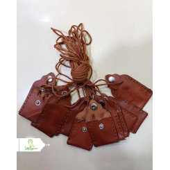 گردنبند چرم اصل دکمه دار