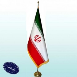 پرچم تشریفات ایران مخمل پایه خورشیدی