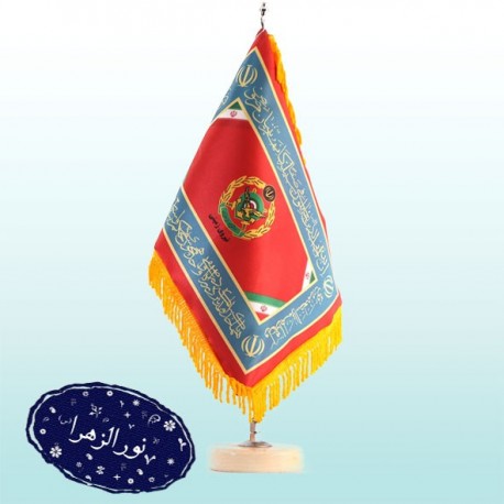 پرچم رومیزی تشریفات نیروی زمینی با پایه سنگی