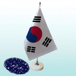پرچم رومیزی کره جنوبی با پایه سنگی