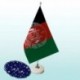 پرچم تشریفات رومیزی افغانستان با پایه سنگی